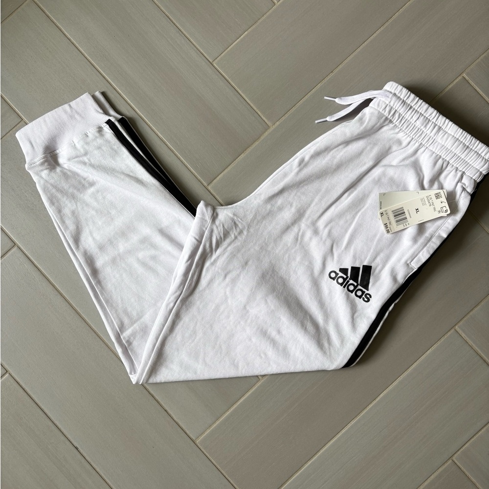 NWT Adidas Women’s Track Pants, White and Black Joggers